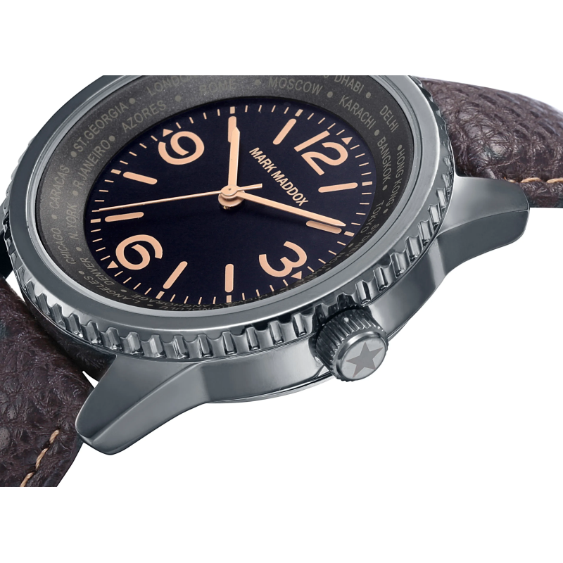 mark maddox orologio cassa nera